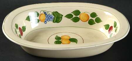 1346B 8" Oval Vegetable Bowl