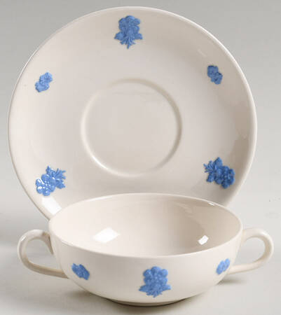 ADA36 (Smooth) Flat Cream Soup Bowl & Saucer Set