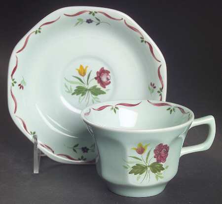 Allegro Flat Cup & Saucer Set