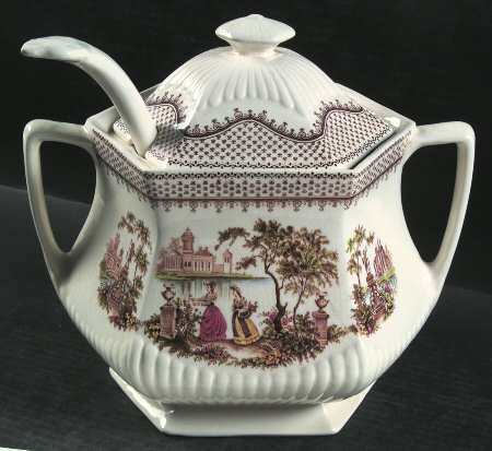 Antoinette Multicolor Tureen & Lid w/Ladle