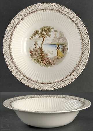 Antoinette Multicolor 9" Round Vegetable Bowl