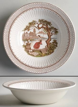 Antoinette Multicolor Rim Cereal Bowl