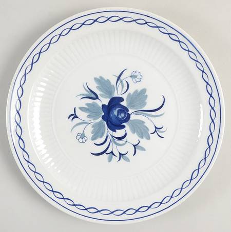 Baltic Blue (Newer, White) Salad Plate