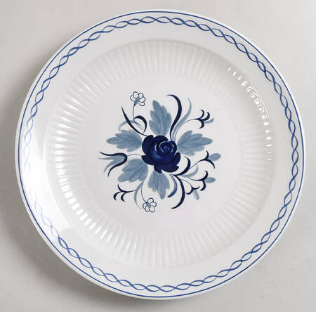 Baltic Blue (Newer, White) Dinner Plate