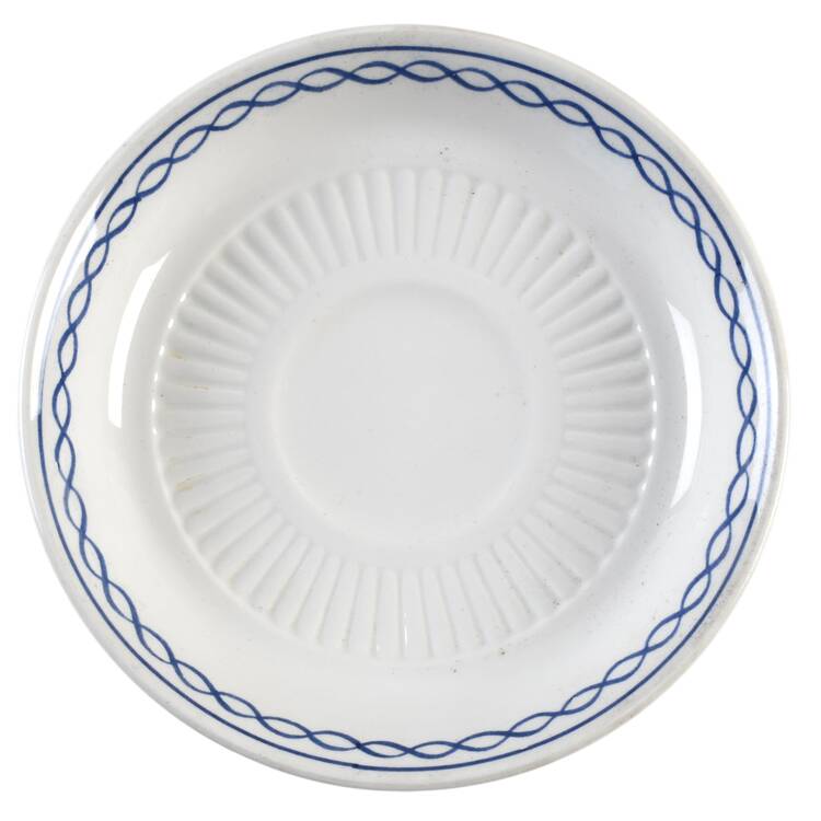 Baltic Blue (Newer, White) Saucer
