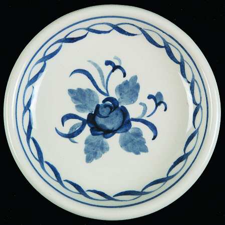 Baltic Blue (Newer, White) Butter Pat