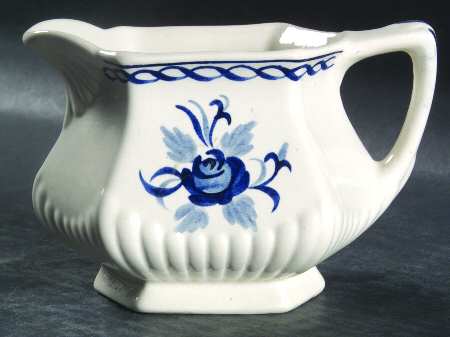 Baltic Blue (Newer, White) Creamer