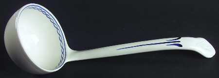 Baltic Blue (Newer, White) Tureen Ladle
