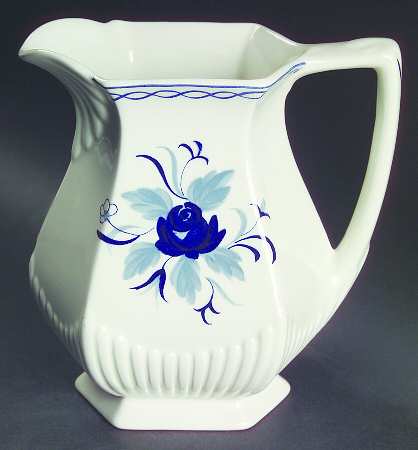 Baltic Blue (Newer, White) 16 Oz Pitcher