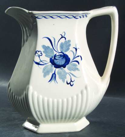 Baltic Blue (Newer, White) 32 Oz Pitcher