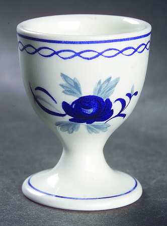 Baltic Blue (Newer, White) Single Egg Cup