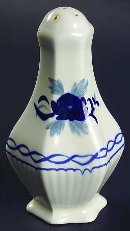 Baltic Blue (Newer, White) Pepper Shaker