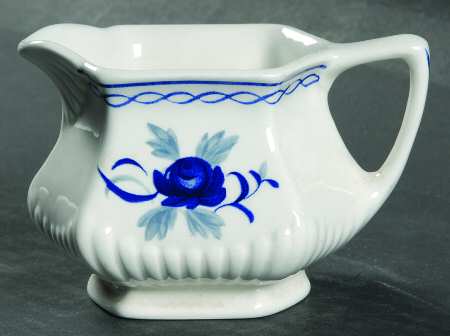 Baltic Blue (Newer, White) Mini Creamer