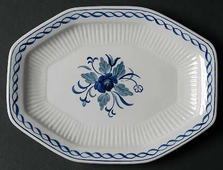Baltic Blue (Newer, White) Relish/Gravy Underplate