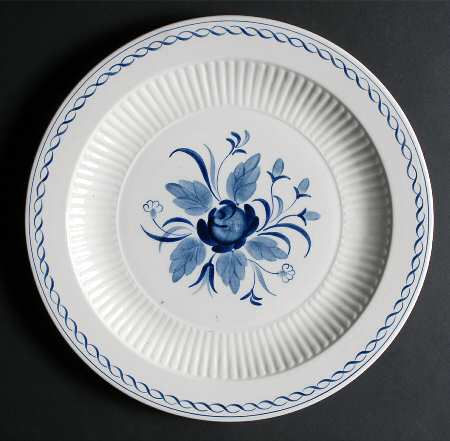Baltic Blue (Newer, White) 12" Chop Plate (Round Platter)