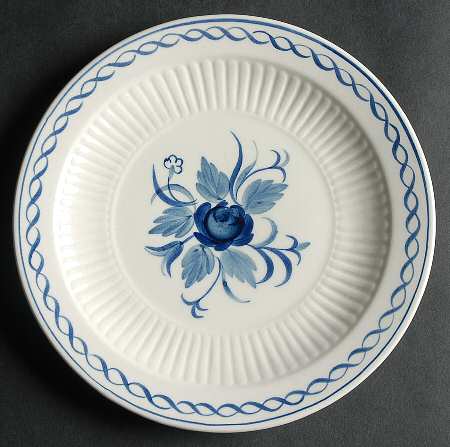 Baltic Blue (Newer, White) Dessert/Pie Plate