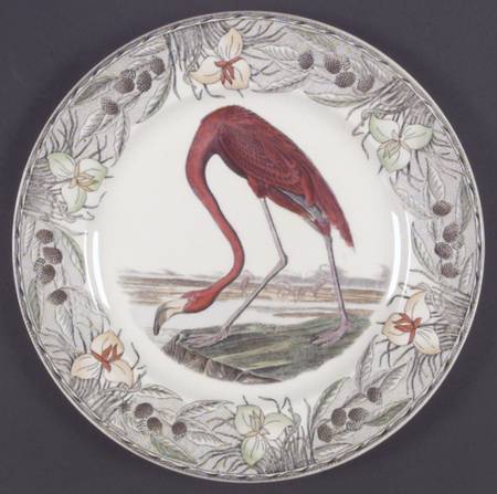 Birds of America (Floral Border) Dinner Plate