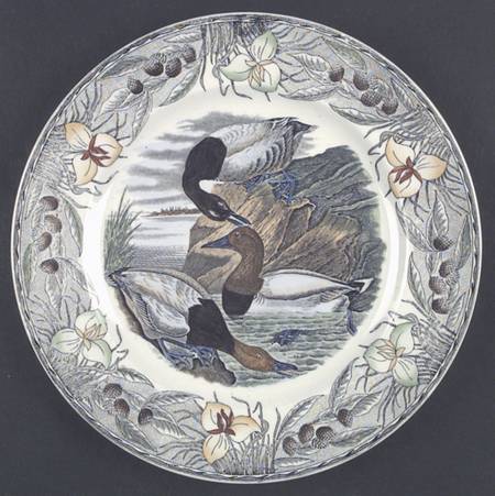 Birds of America (Floral Border) Dinner Plate