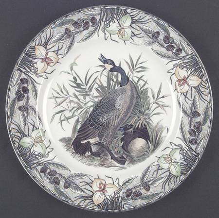 Birds of America (Floral Border) Dinner Plate