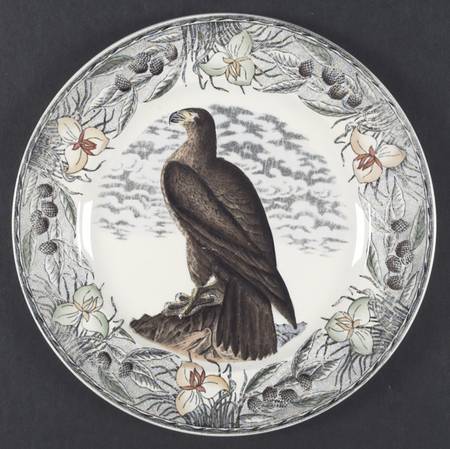 Birds of America (Floral Border) Dinner Plate