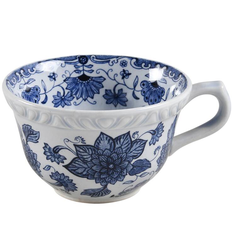 Blue Butterfly Flat Cup