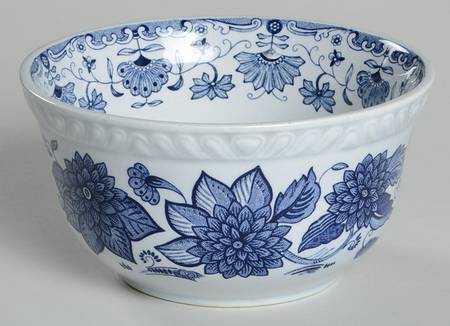 Blue Butterfly Open Sugar Bowl