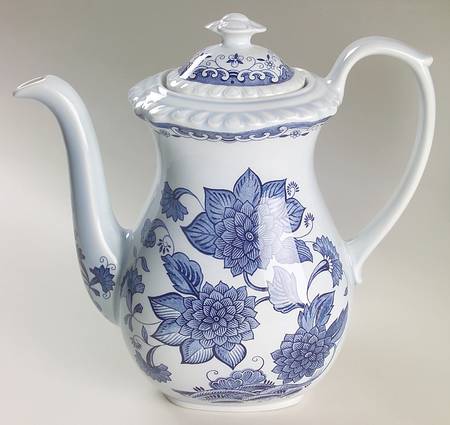 Blue Butterfly Coffee Pot & Lid