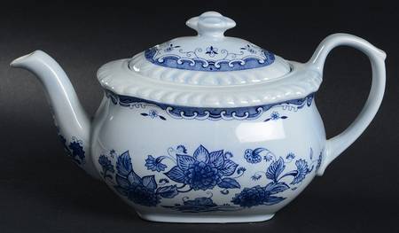 Blue Butterfly Teapot & Lid
