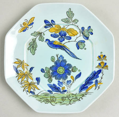Blue Parrot (Celadon) Underplate for Sauce Boat