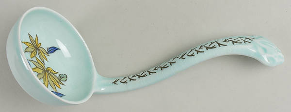 Blue Parrot (Celadon) Solid Piece Sauce Ladle
