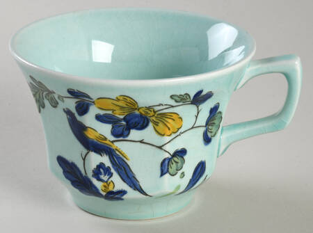 Blue Parrot (Celadon) Flat Cup