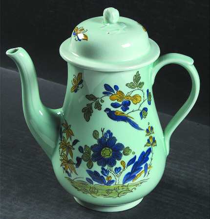 Blue Parrot (Celadon) Coffee Pot & Lid