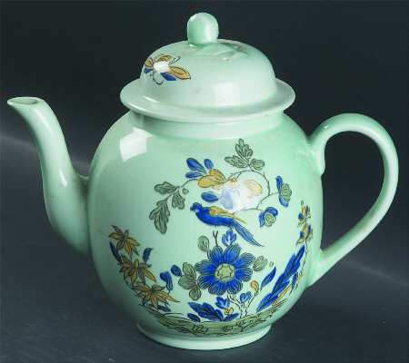 Blue Parrot (Celadon) Teapot & Lid