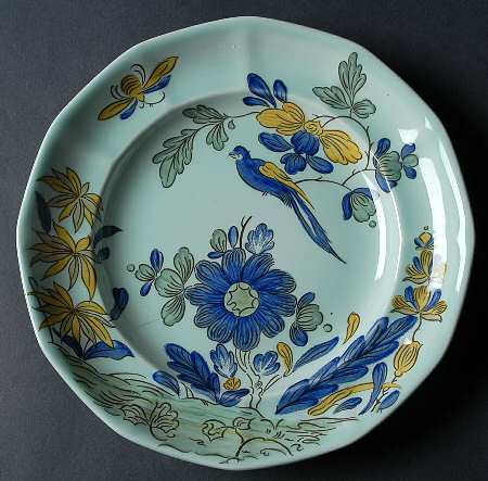 Blue Parrot (Celadon) Luncheon Plate