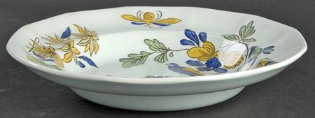 Blue Parrot (Celadon) Rim Soup Bowl