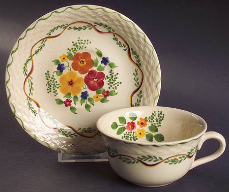 Blossomtime Flat Cup & Saucer Set