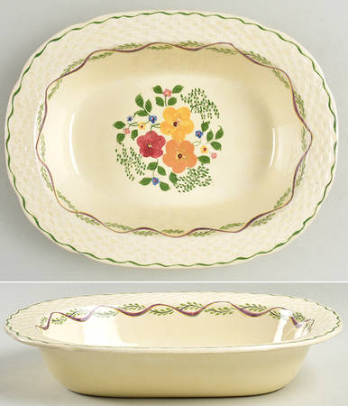 Blossomtime 9" Oval Vegetable Bowl