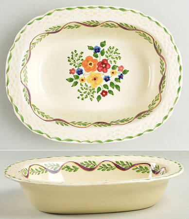 Blossomtime 8" Oval Vegetable Bowl