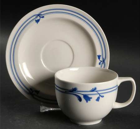 Bluebell Flat Cup & Saucer Set