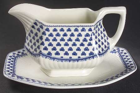 Brentwood (Adams Back Stamp) Gravy Boat & Underplate/Relish