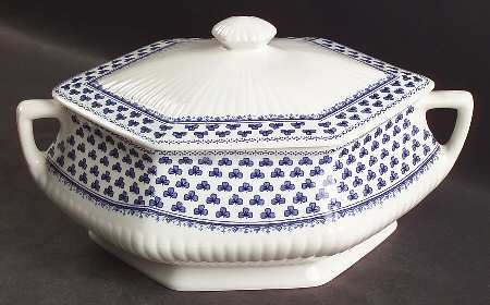 Brentwood (Adams Back Stamp) Oval Covered Vegetable