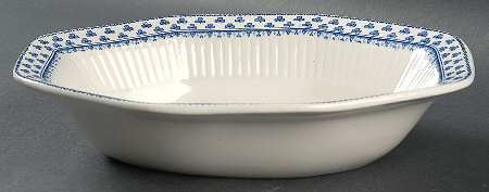 Brentwood (Adams Back Stamp) 9" Oval Vegetable Bowl