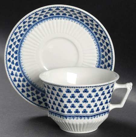 Brentwood (Adams Back Stamp) Oversized Cup & Saucer Set