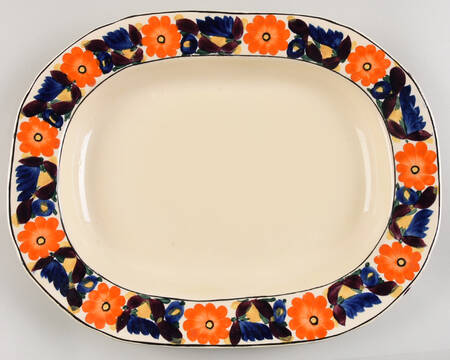 Brocade 15" Oval Serving Platter