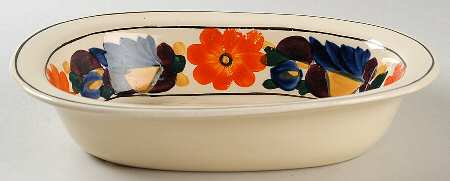 Brocade 8" Oval Vegetable Bowl