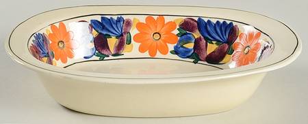 Brocade 9" Oval Vegetable Bowl