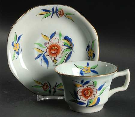 Cambodia Flat Cup & Saucer Set