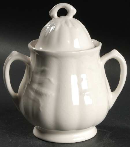 Ceres Cream Sugar Bowl & Lid