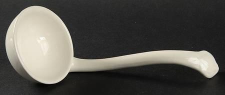 Ceres Cream Solid Piece Sauce Ladle