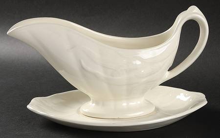 Ceres Cream Gravy Boat & Underplate